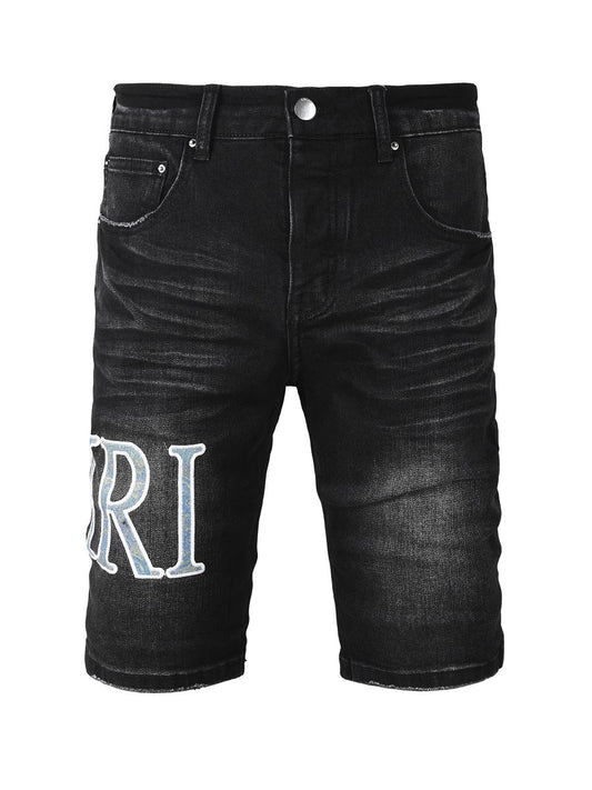 Black Classic Writing Jeans