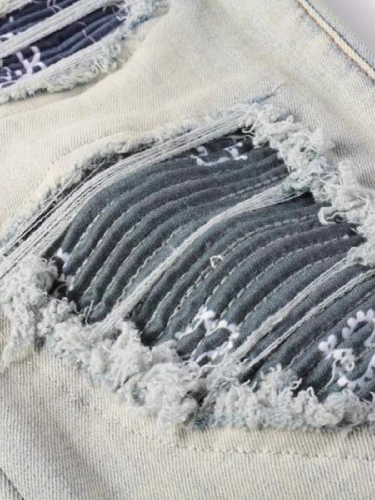 Washed Light Blue Ripped Jeans