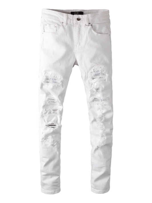 White Ripped Jeans