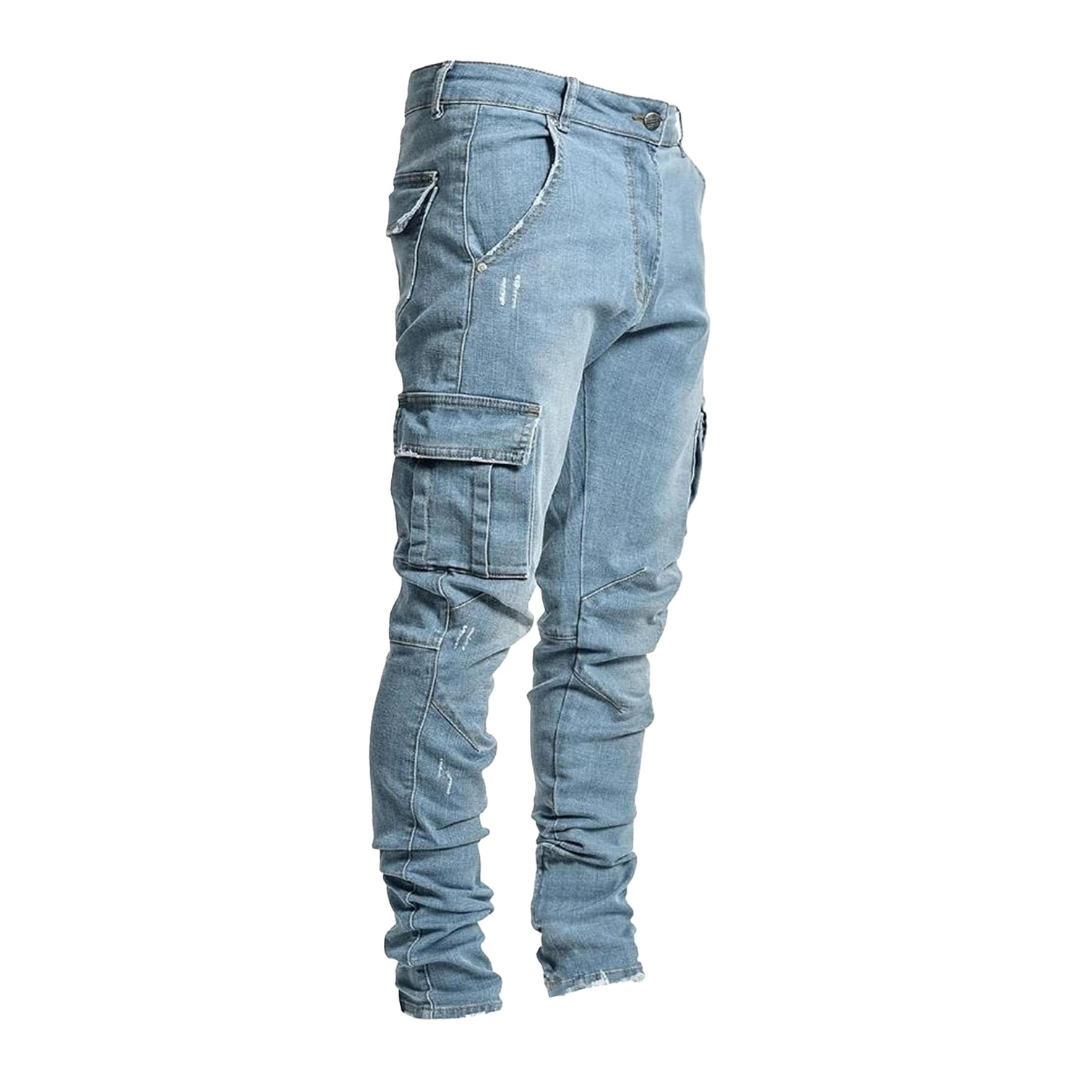 Light Blue Classic Cargo Jeans