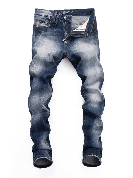 Washed White Classic Jeans